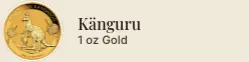 Goldmünze Känguru