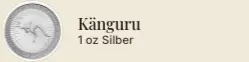 Silbermünze Känguru
