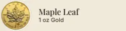 Goldmünze Maple Leaf